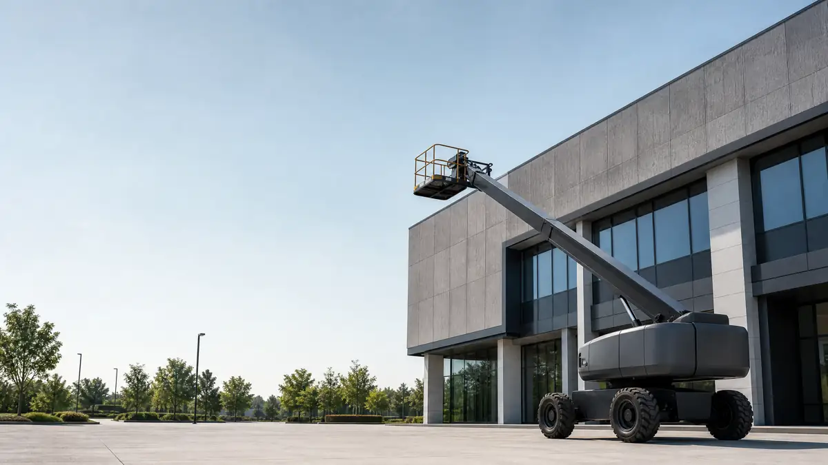 Boom Lifts jobsite access in Fresno